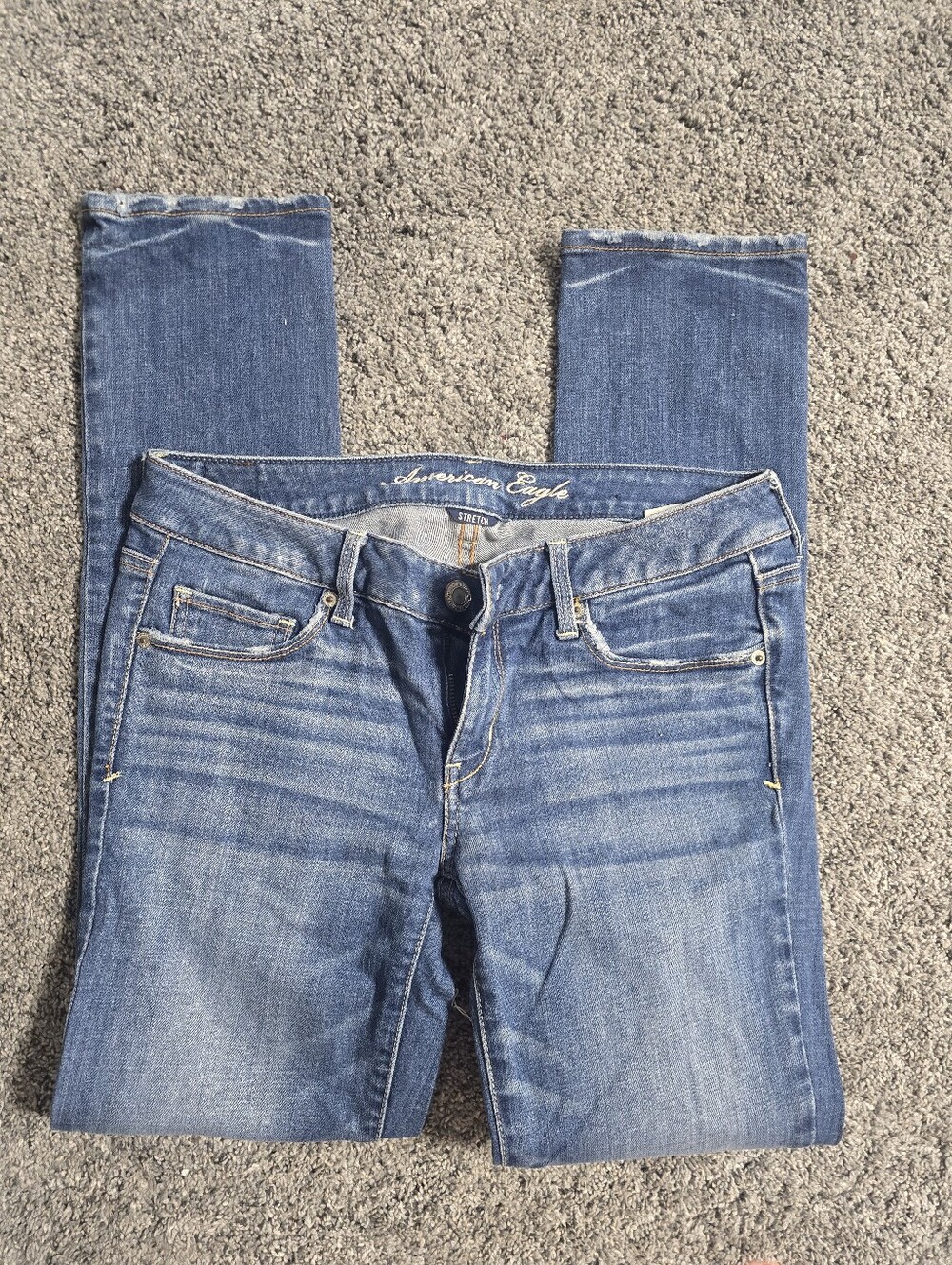 American Eagle Outfitters Women's Light Blue Skinny Jeans